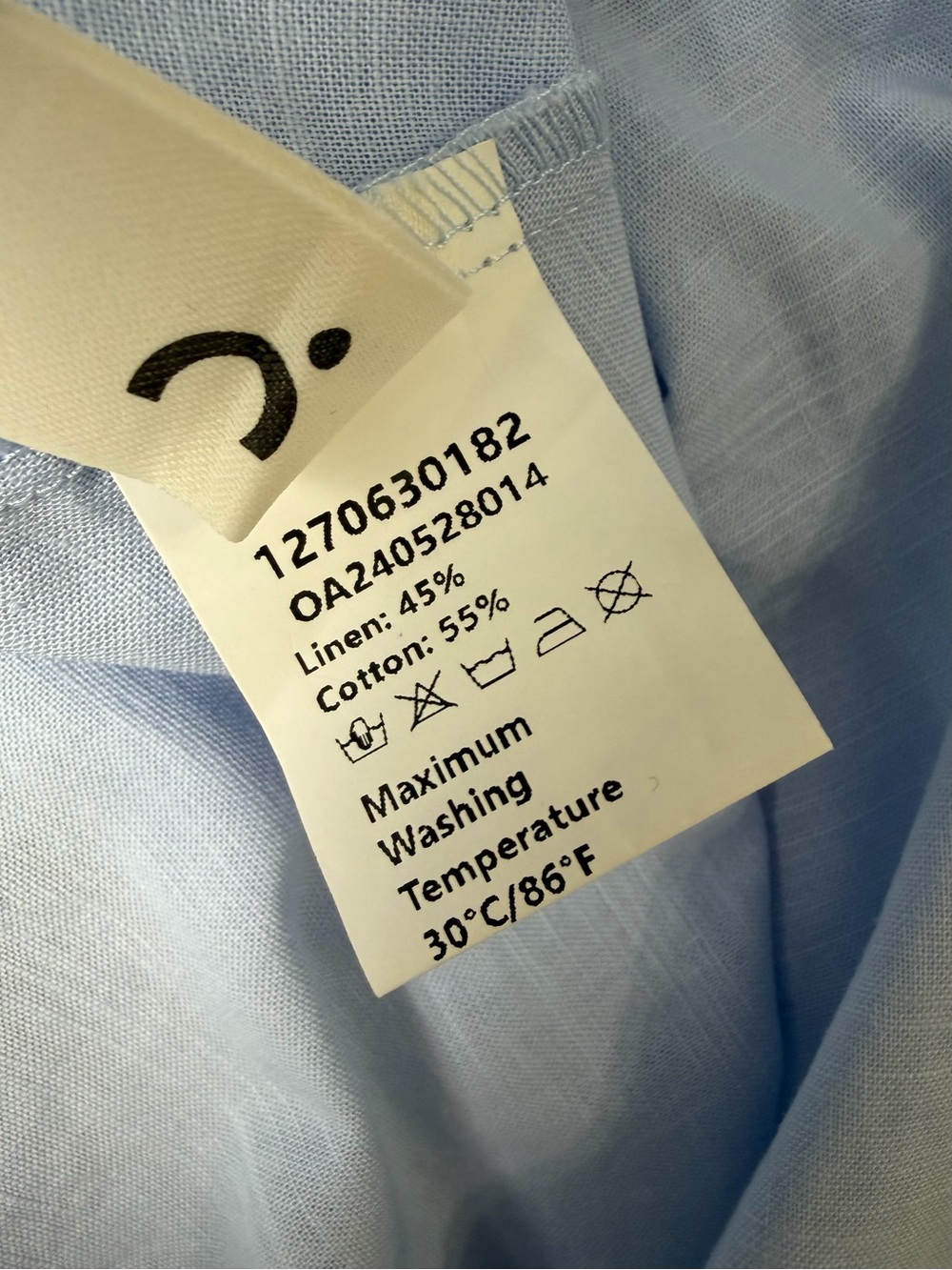 Commense Light Blue Linen Cotton Cutout Pleated Maxi Dress Medium NWT - Picture 8 of 9